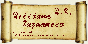 Milijana Kuzmančev vizit kartica
